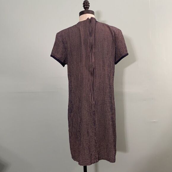 Vintage Plaid Button Front Dress - Picture 3 of 5